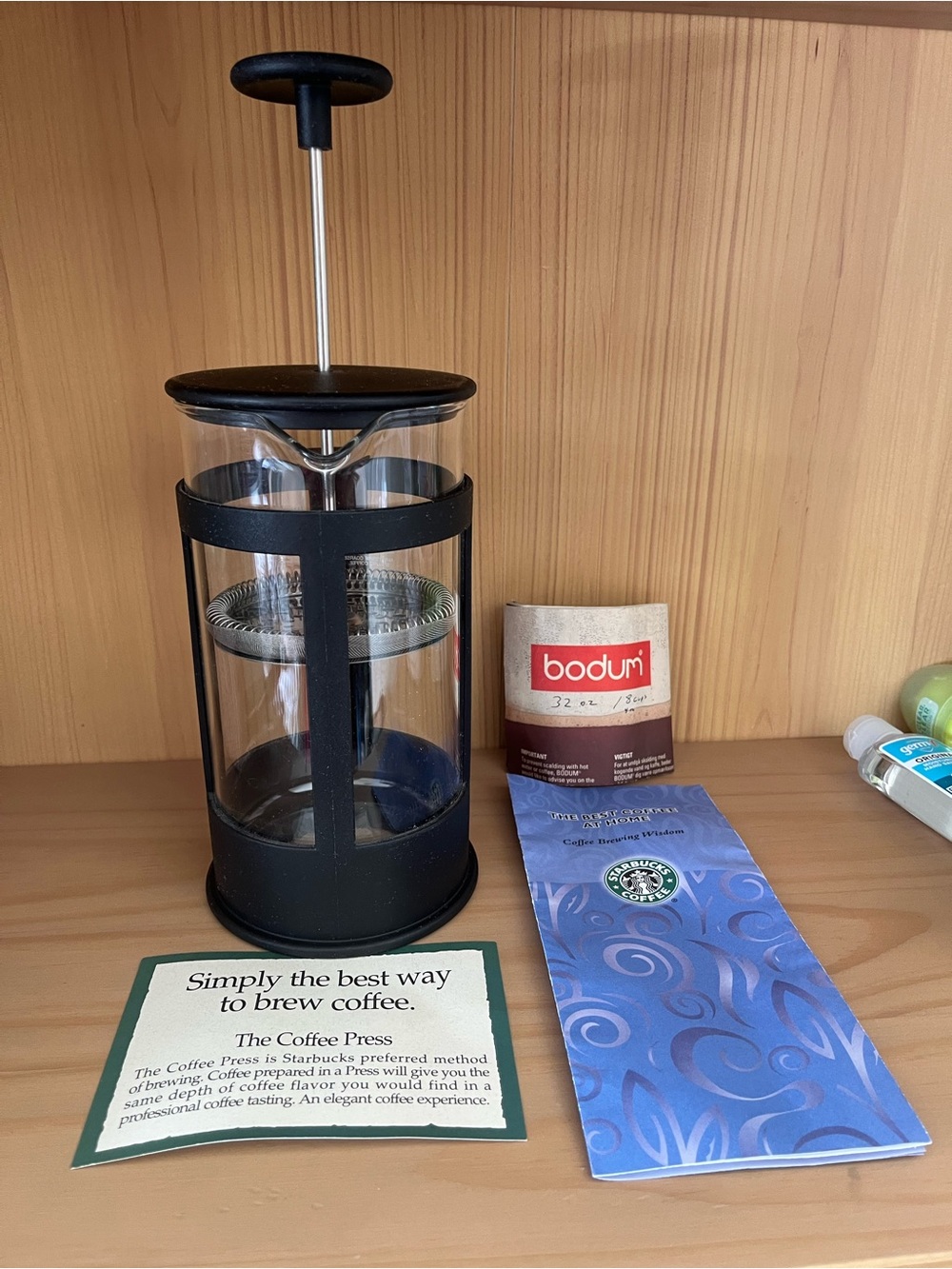 90s Starbucks x Bodum Black Coffee Press. Never Used.